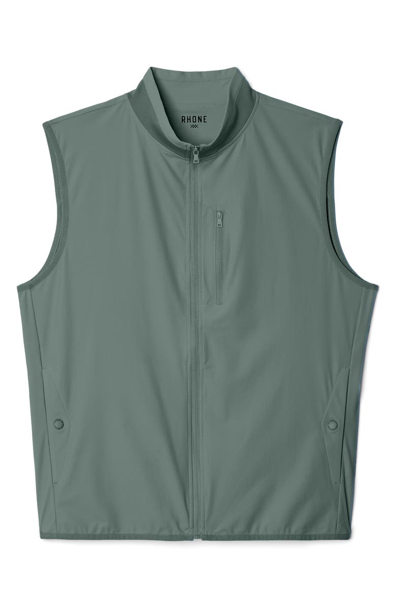 Rhone Top Flight Water Resistant Vest, Alternate, color, Tidal Green