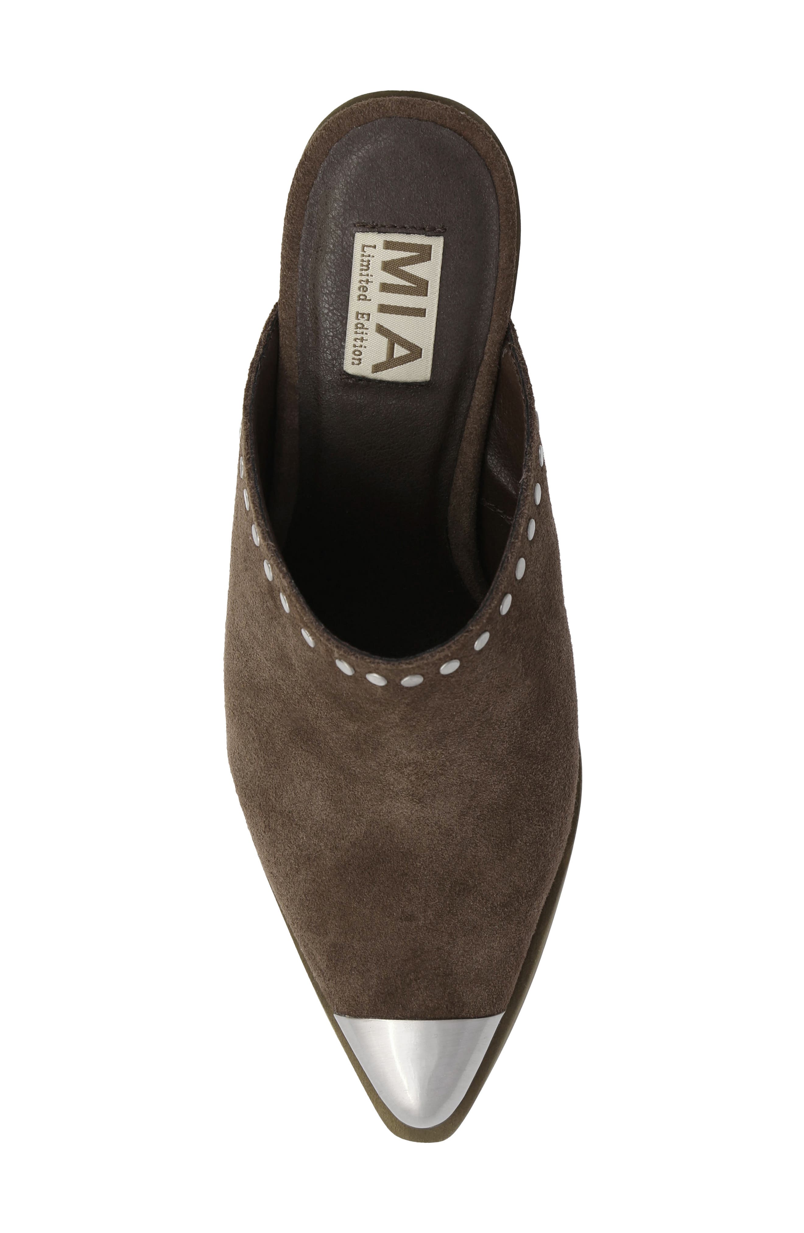 MIA Dixie Cap Toe Mule, Alternate, color, Chocolate