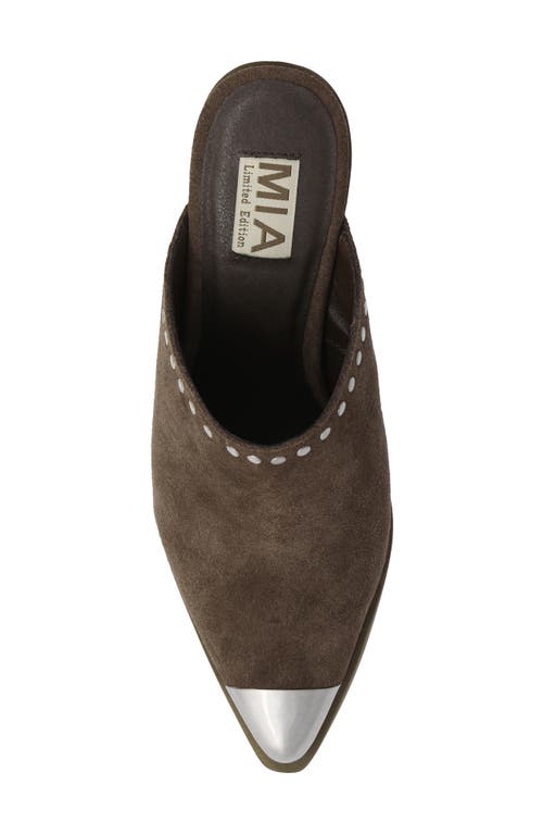 Mia Dixie Cap Toe Mule In Brown