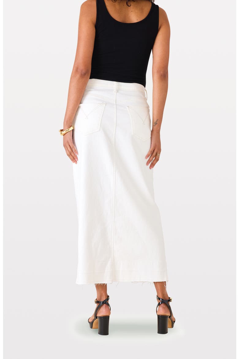 Hopper Denim Maxi Skirt, Alternate, color, White Shell
