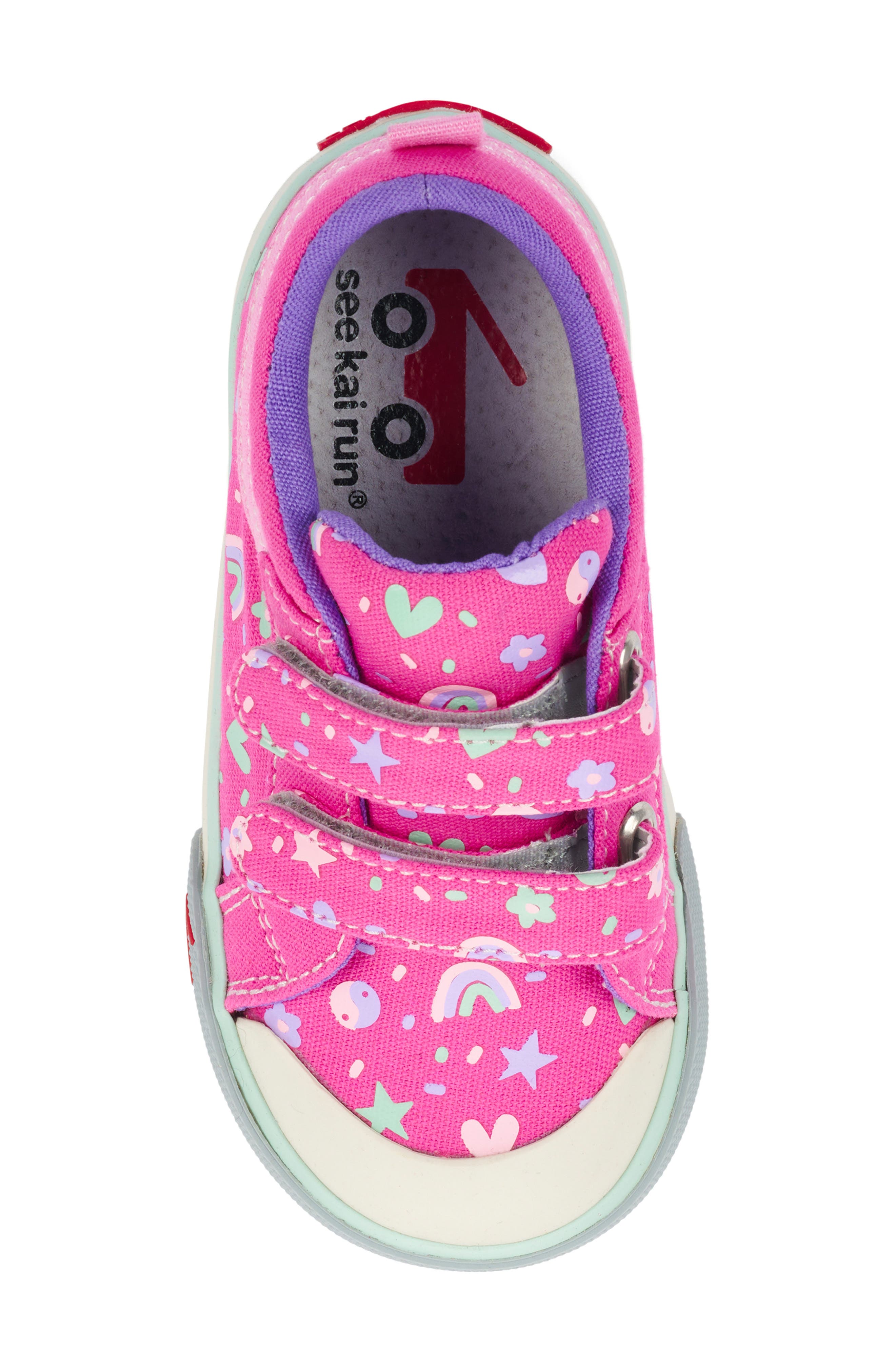 See Kai Run Robyne Sneaker, Alternate, color, Hot Pink/ Happy
