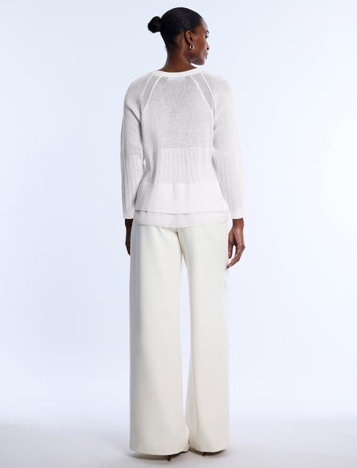 Bcbg Pointelle Knit Sweater