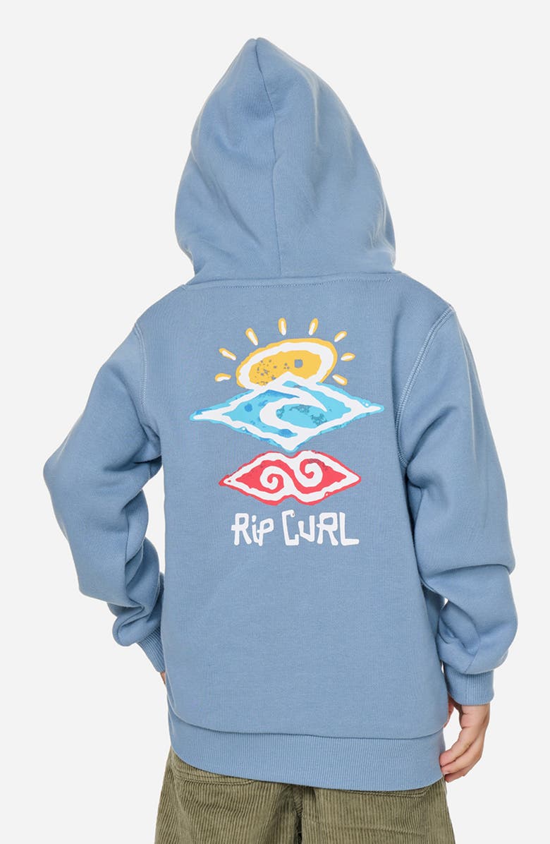 Rip Curl Kids' Icons of Shred Organic Cotton Hoodie, Alternate, color, 