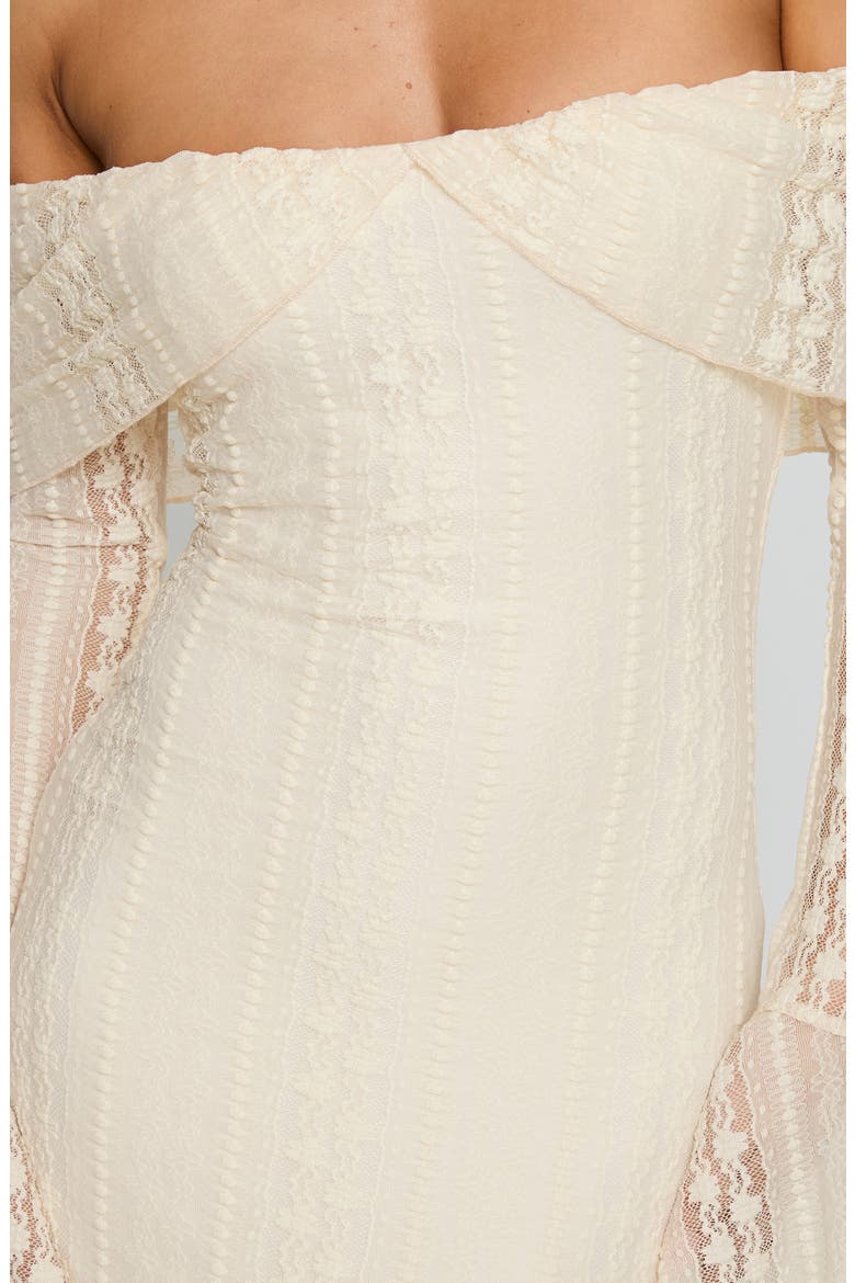 Perdita Long Sleeve Lace Maxi Dress, Alternate, color, CREAM
