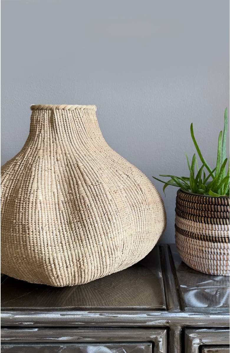 Mbare Garlic Basket, Alternate, color, Natural/Brown