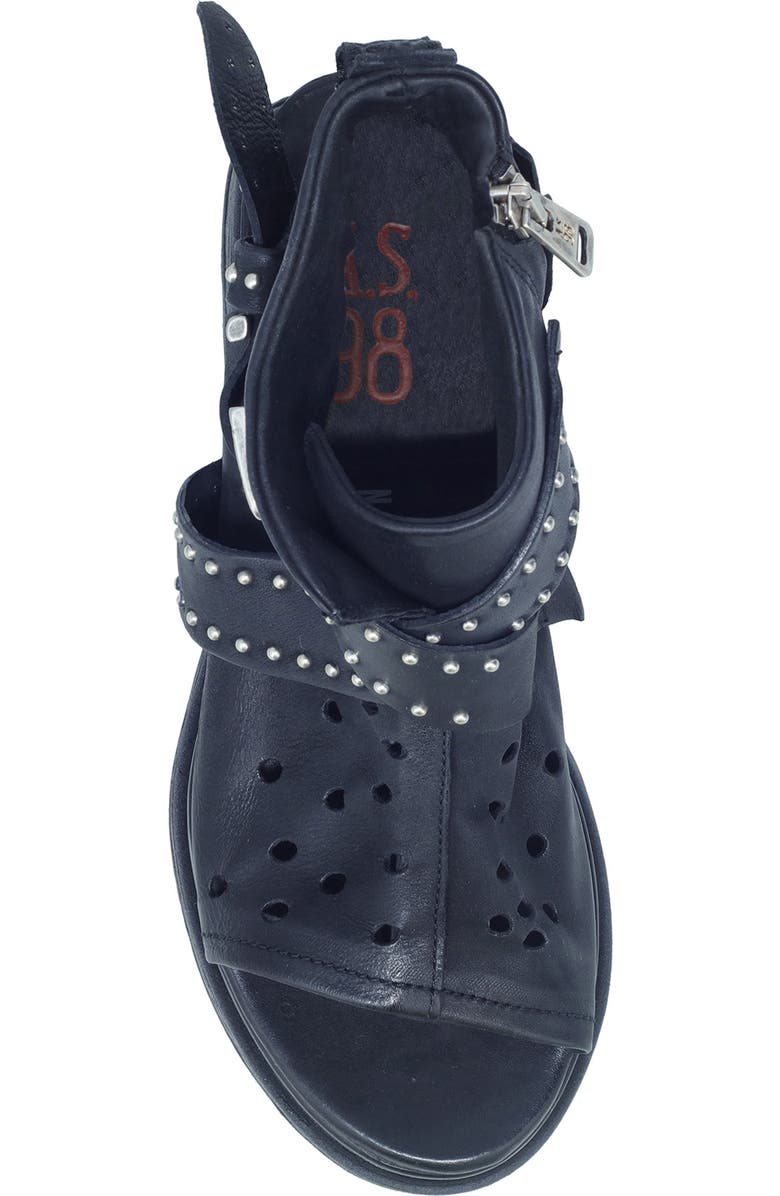 A.S.98 Lorrie Open Toe Bootie, Alternate, color, Black