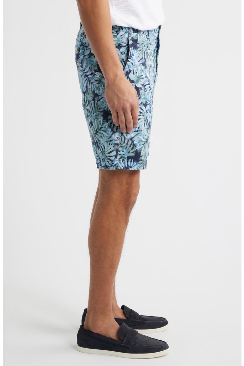 Boracay Fiesta Fronds Shorts, Alternate, color, MARITIME
