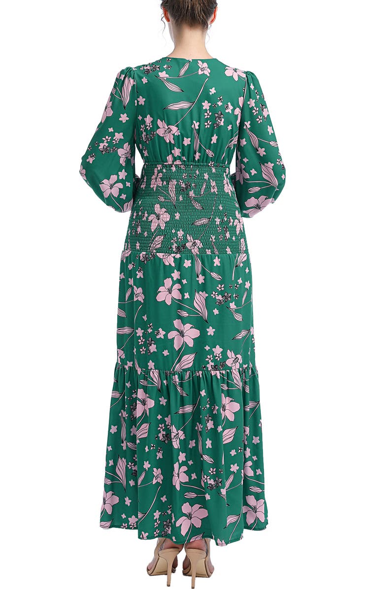 Kimi & Kai Caroline Maternity Maxi Dress, Alternate, color, Multicolored