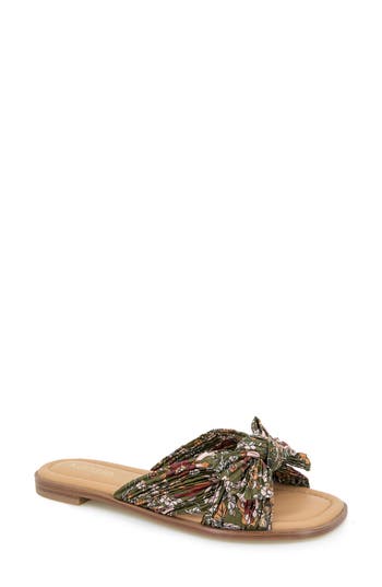 Kensie Renata Slide Sandal In Green