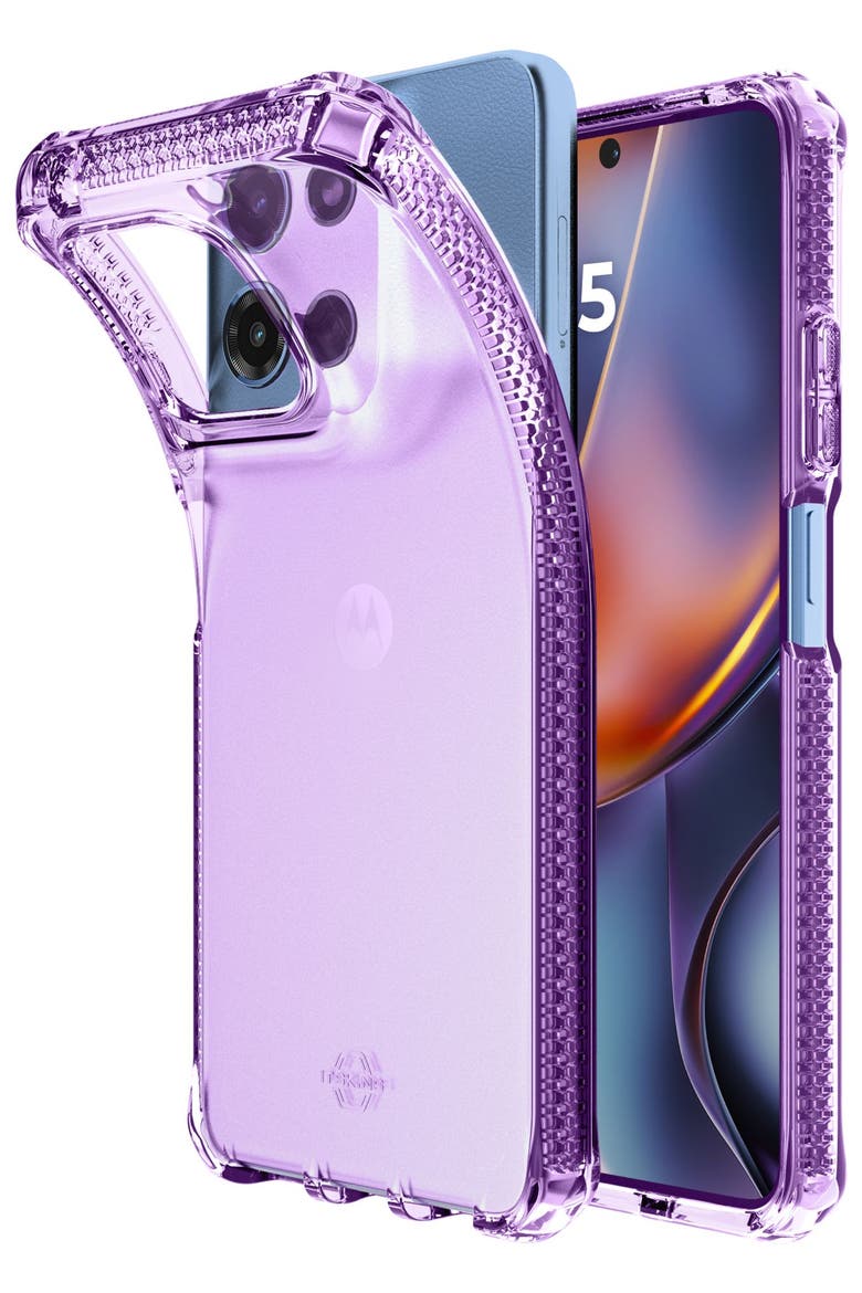 Spectrum_R Clear Case for Motorola Moto G 5G, Main, color, Purple
