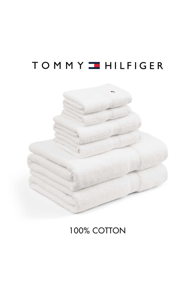 Modern American Terry 6-Piece Towel Set, Alternate, color, WHITE