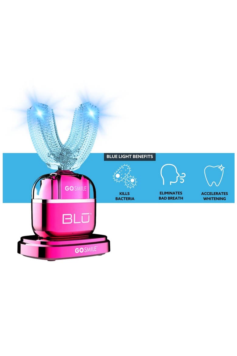 BLU Professional Sonic Teeth Whitening Toothbrush, Alternate, color, ELECTRIC PINK