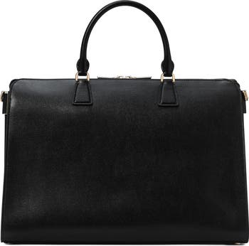 serena saffiano leather briefcase
