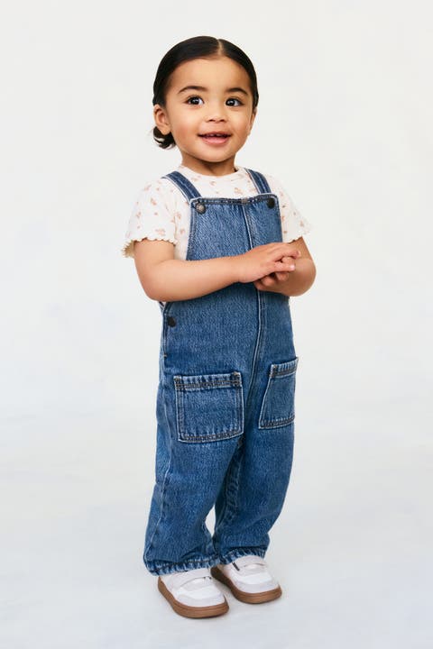 Denim overalls