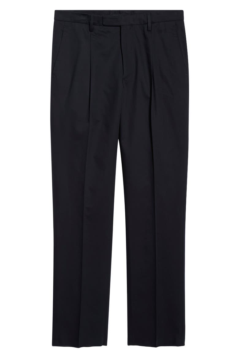 Relaxed Pleated Trousers, Alternate, color, NAVY