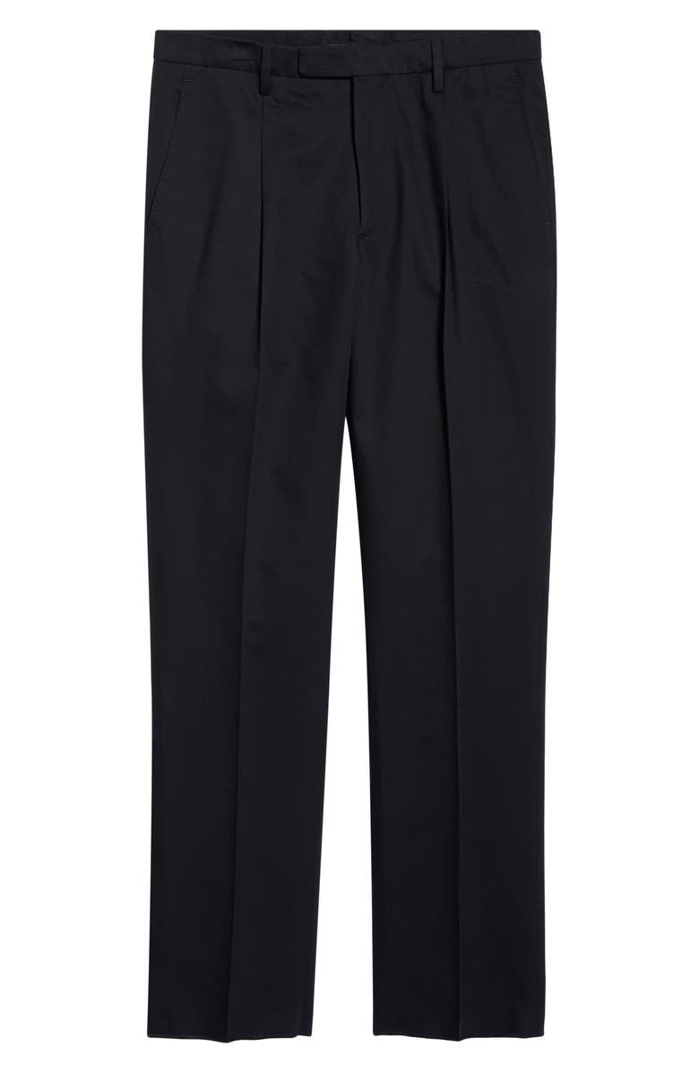 Boglioli Relaxed Pleated Trousers, Alternate, color, Navy
