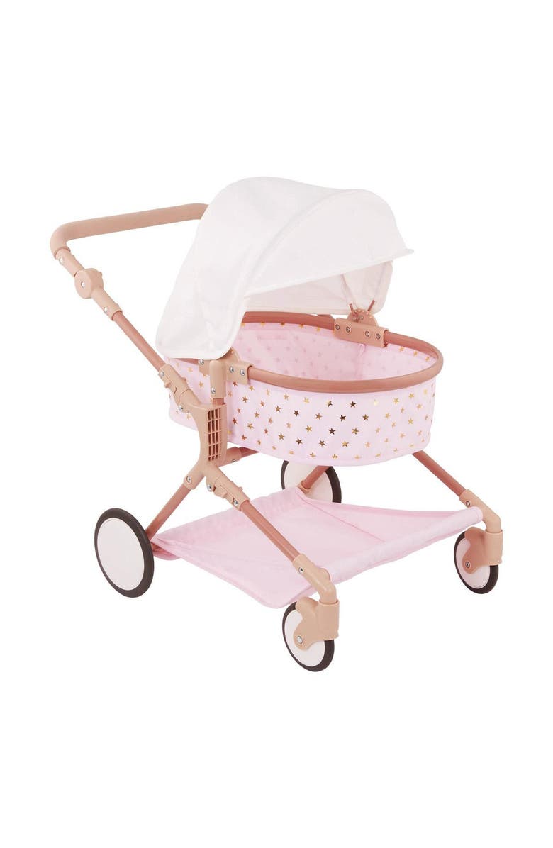 Battat Double Baby Doll Carriage, Main, color, Pink