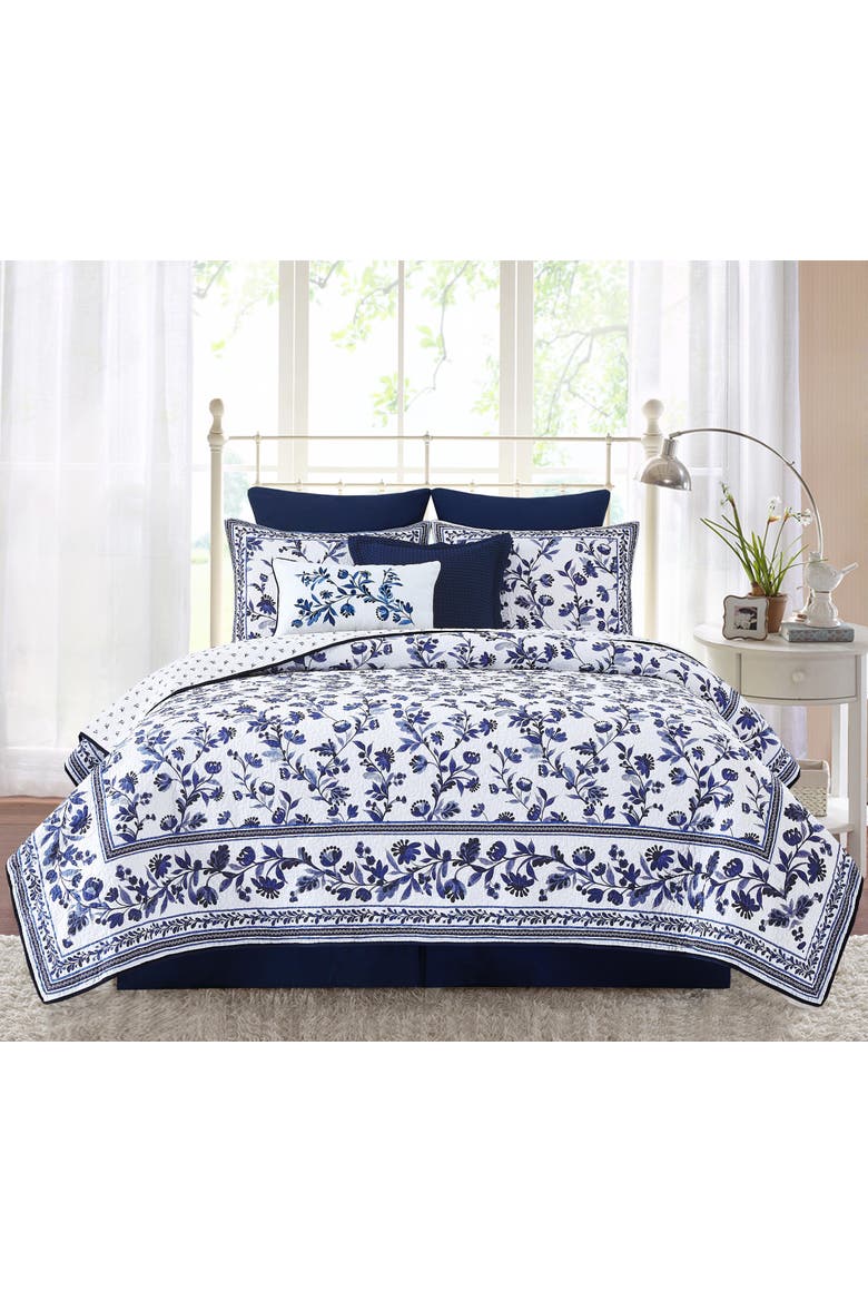 Maryfrances Full/Queen 3-Piece Quilt Bedding Set, Alternate, color, Blue