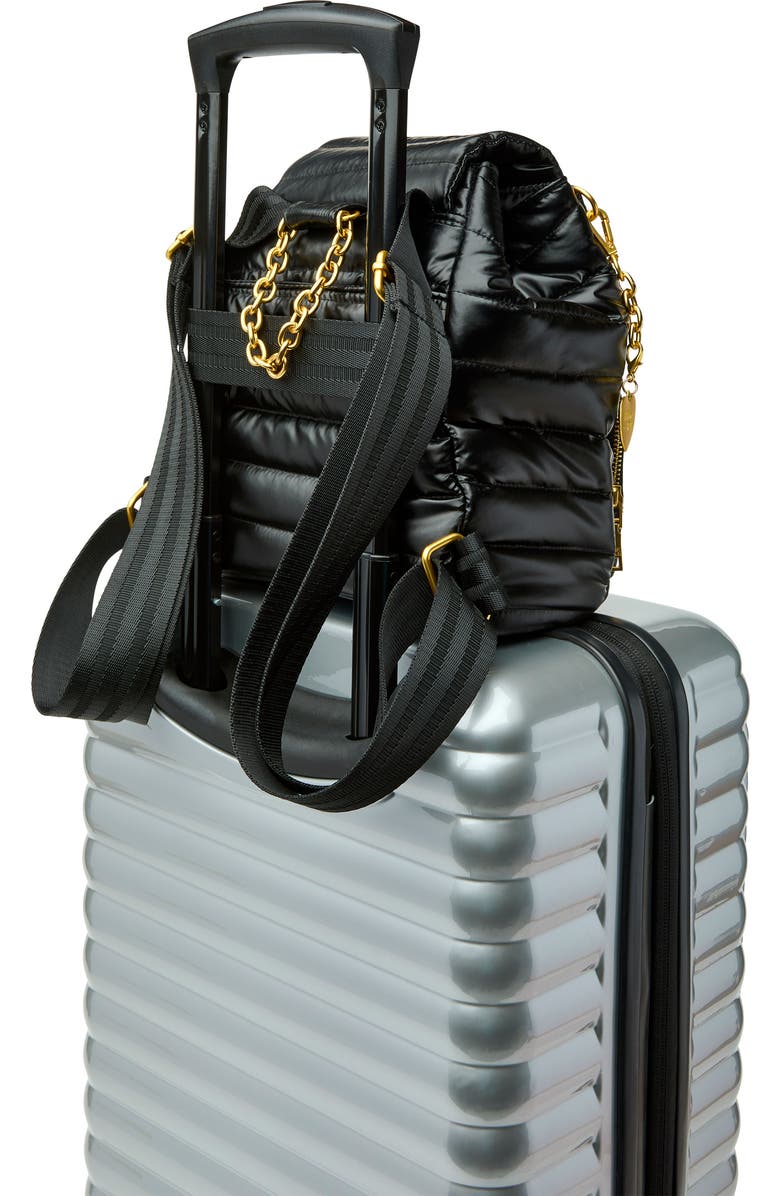 THINK ROYLN Legend Quilted Backpack, Alternate, color, Pearl Black