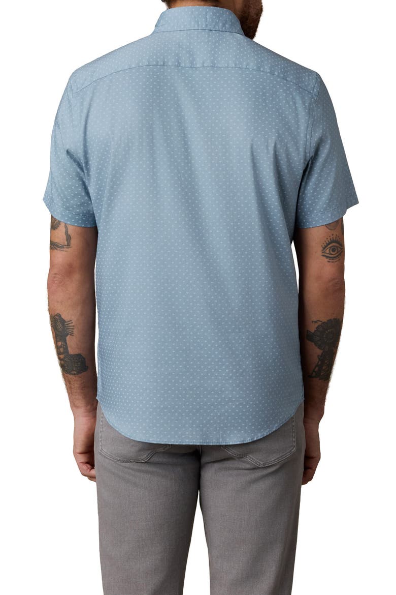 Movement Monterrey Short Sleeve Button-Up Shirt, Alternate, color, TEAL SHELL BEACH