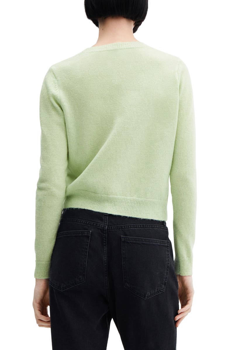 MANGO Crewneck Crop Pullover Sweater, Alternate, color,