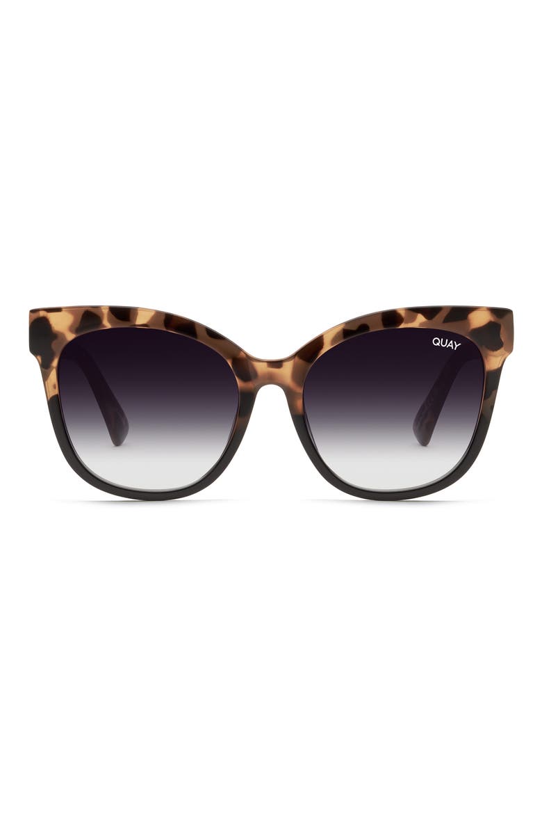 It's My Way 53mm Gradient Cat Eye Sunglasses, Main, color, TORT BLACK / BLACK FADE