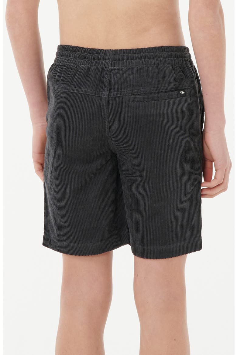 Kids' Surf Cord Volley Shorts, Alternate, color, WASHED BLACK