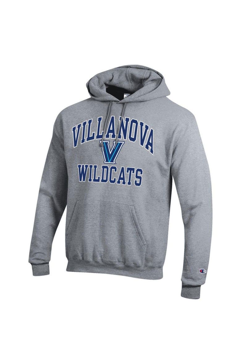 Men's Champion Heather Gray Villanova Wildcats High Motor Pullover Hoodie, Alternate, color, Heather Gray