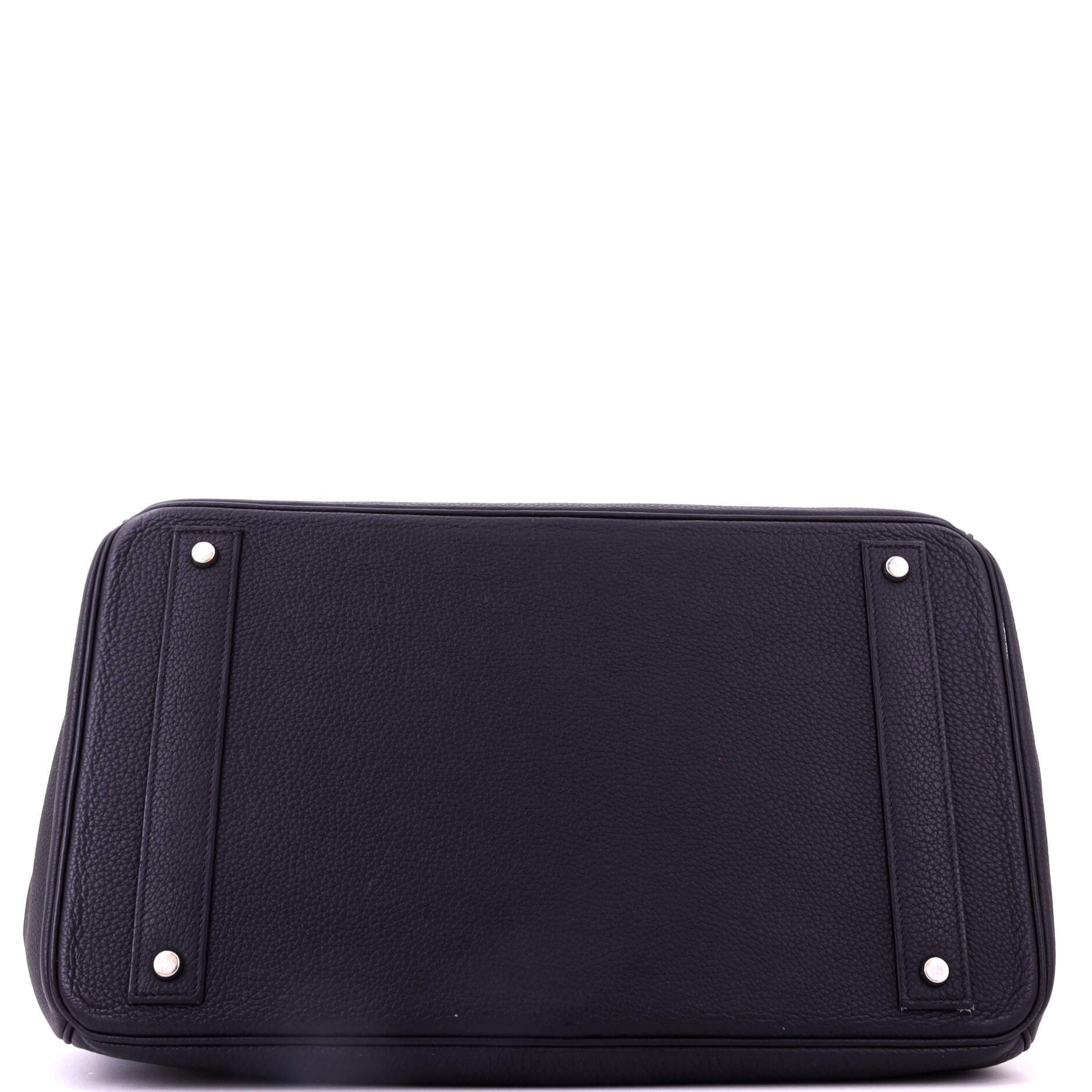 Pre-Owned Hermes HAC Birkin Bag Black Togo with Palladium Hardware 40, Alternate, color, Noir