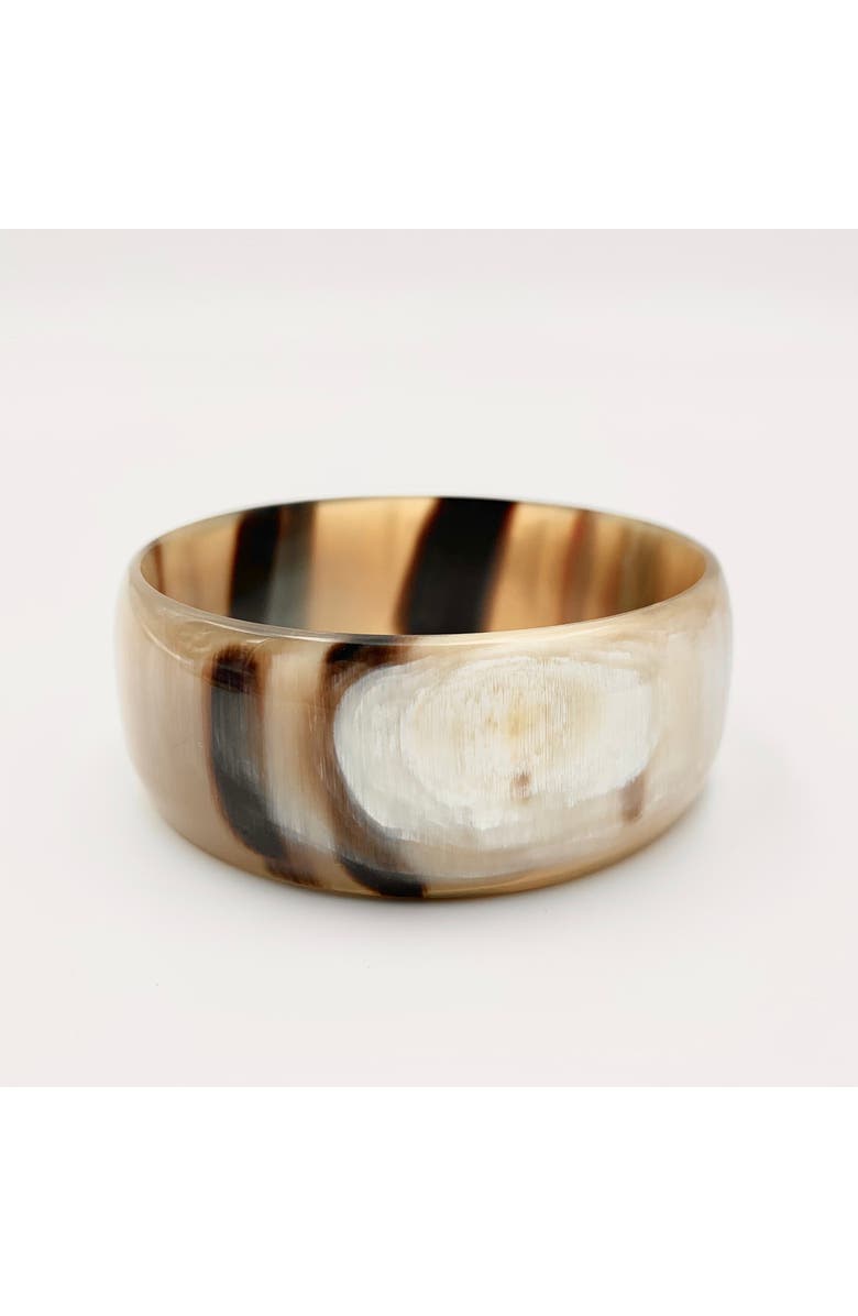 Maadili Collective Horn Bangle - Wide, Main, color, Natural