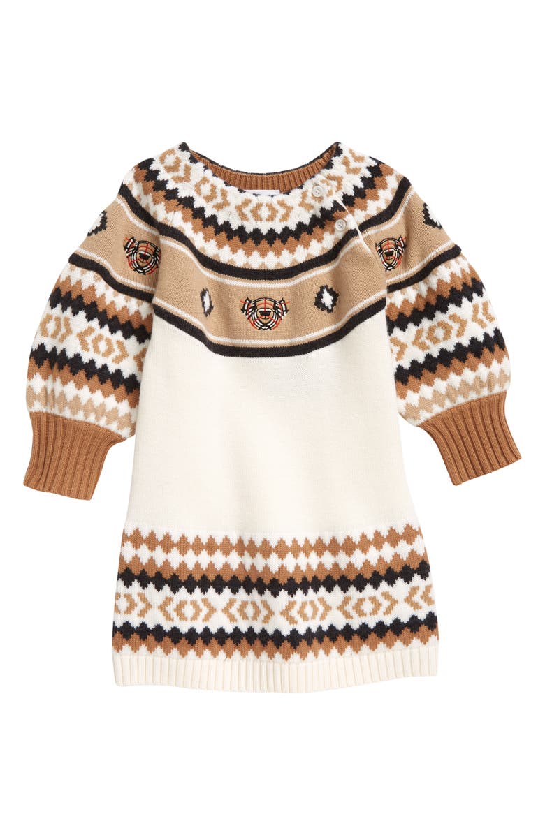 Burberry Kid's Beckie Wool Sweater Dress, Main, color, 