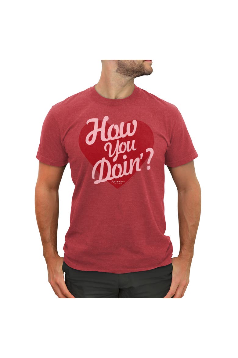 Men's Friends Classic Central Perk Logo  Graphic T-Shirt, Main, color, Red Heather