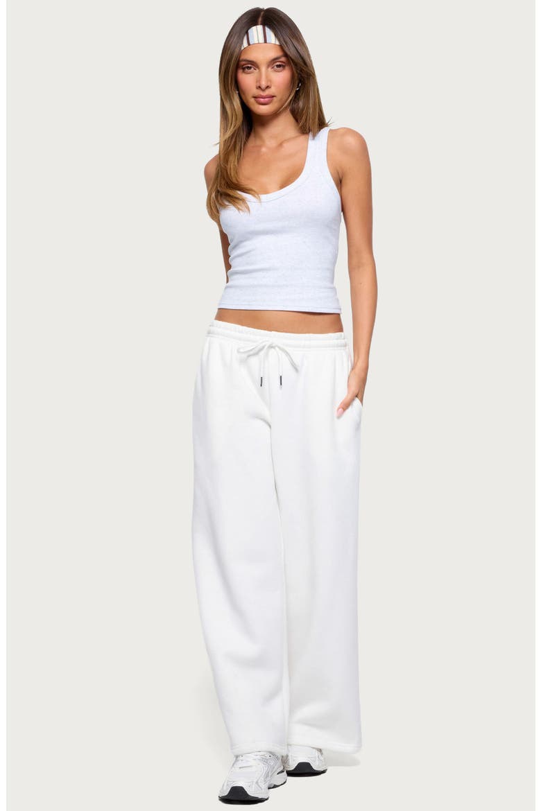Janele Ribbed Tank Top, Alternate, color, LIGHT-GRAY-MELANGE