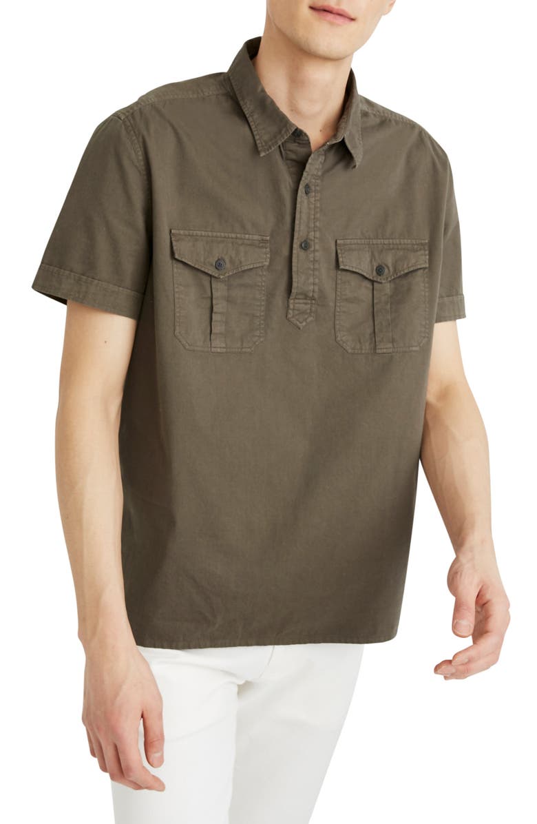 Madewell Safari Pullover Shirt, Main, color, 