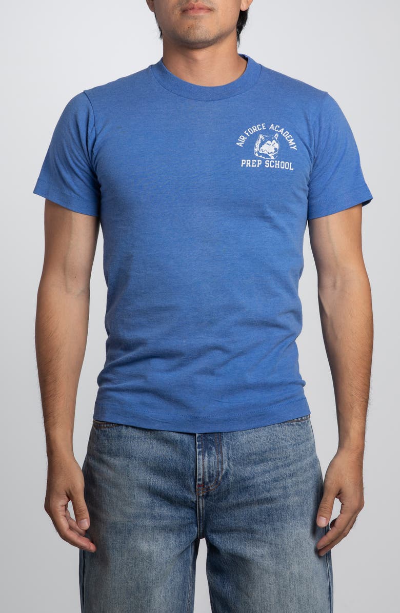 Elwood Vintage Air Force Prep Tee, Main, color, Blue