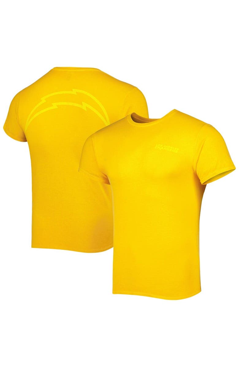'47 Men's '47 Gold Los Angeles Chargers Fast Track Tonal Highlight T-Shirt, Main, color, Gold