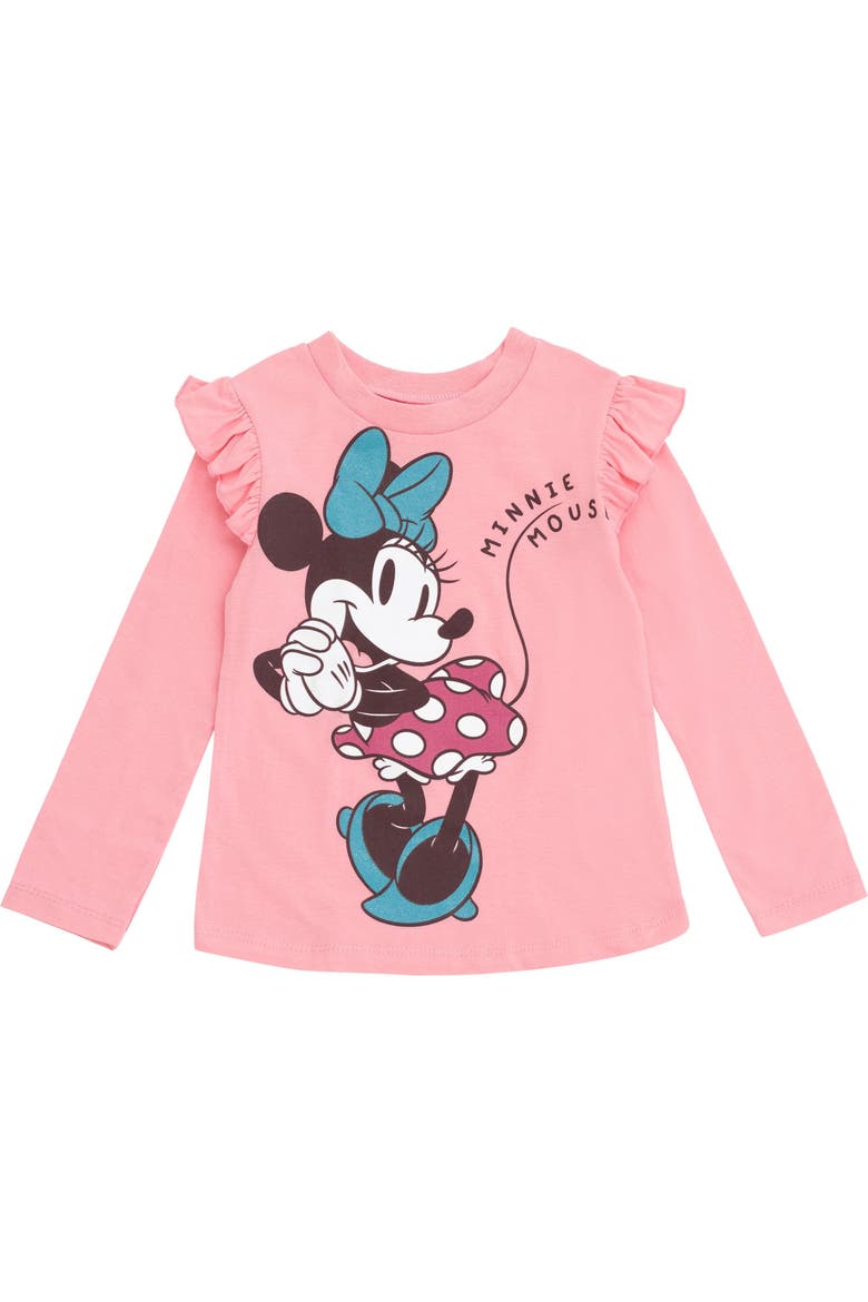 Minnie Mouse Glitter 2-Piece Tee and Leggings Set, Alternate, color, Pink Houndstooth