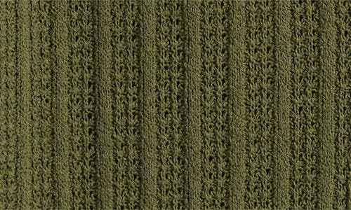Madewell Crochet-knit V-neck Sweater Vest In Laurel Green
