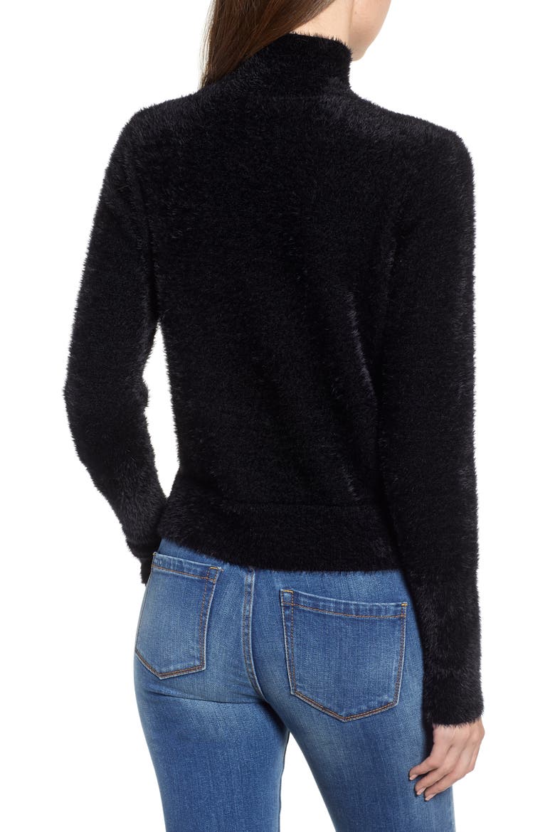 Eyelash Knit Pullover, Alternate, color, BLACK