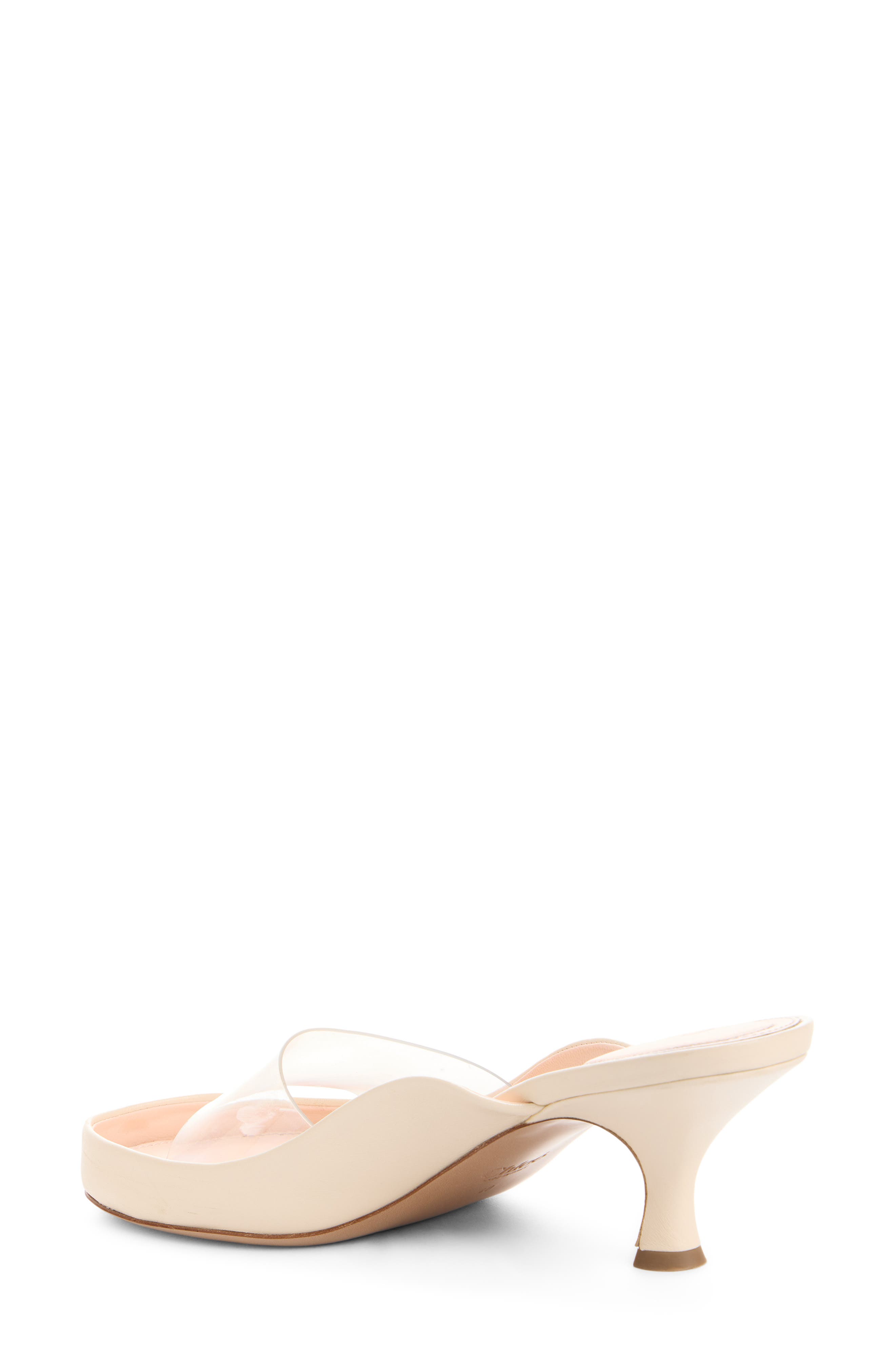 Chloé Junie Kitten Heel Mule, Alternate, color, Soft Ivory