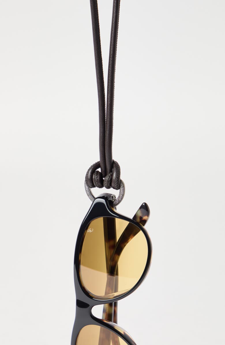 Brunello Cucinelli Glasses cord with monili, Alternate, color, Rust Brown