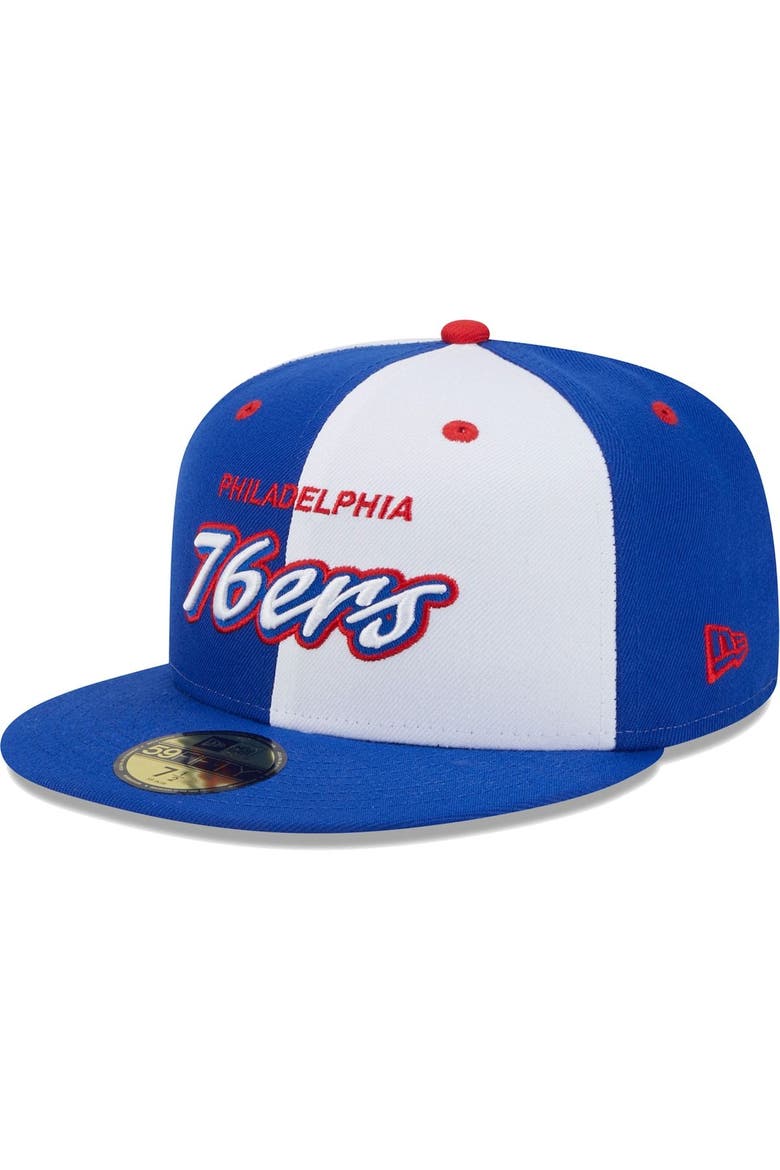 Men's New Era Royal/White Philadelphia 76ers Griswold 59FIFTY Fitted Hat, Alternate, color, Royal