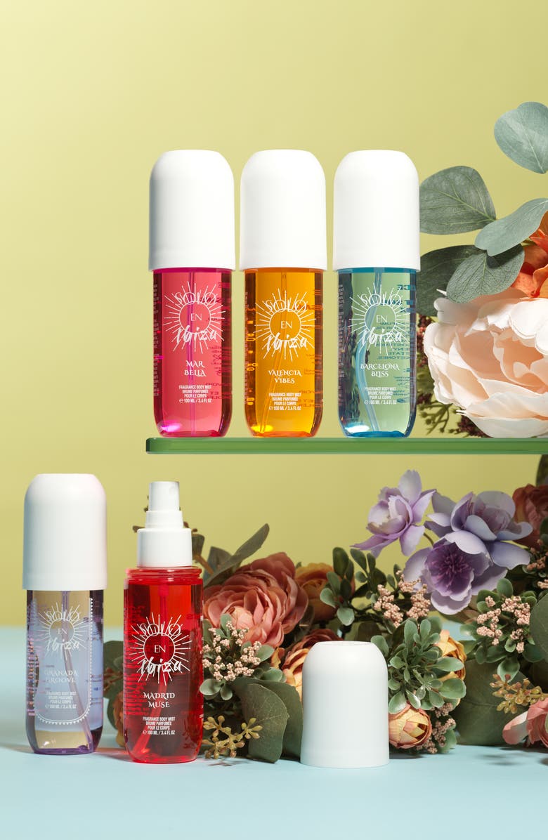 Lovery 5-Pc. Solo En Ibiza Fragrance Body Mist Gift Set, Alternate, color, Red, Blue, Orange, Pink