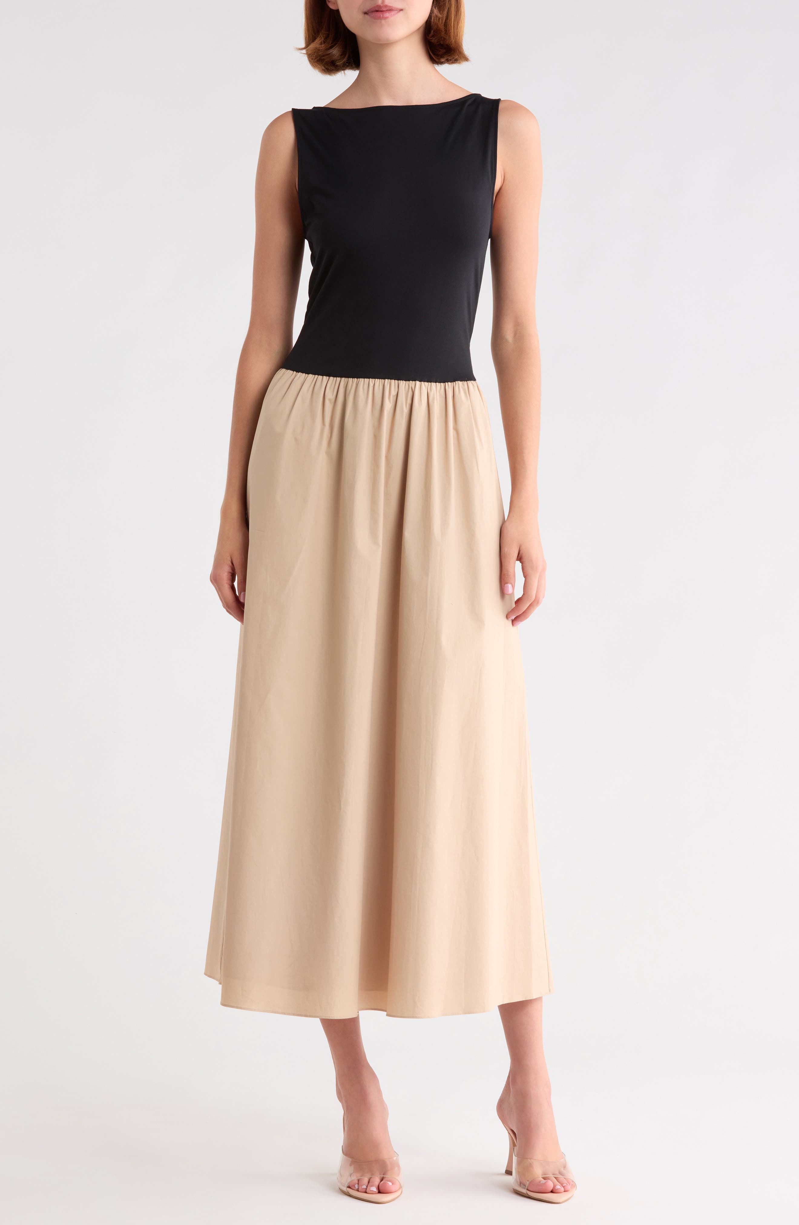 Mixed Media Maxi Dress
