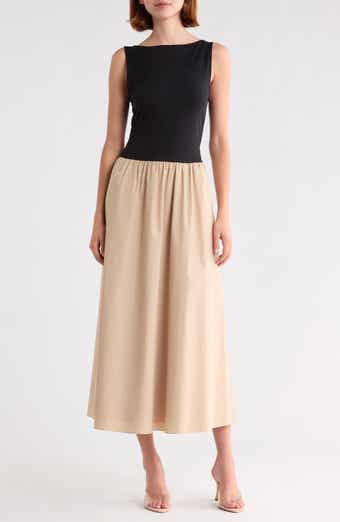 Mixed Media Maxi Dress
