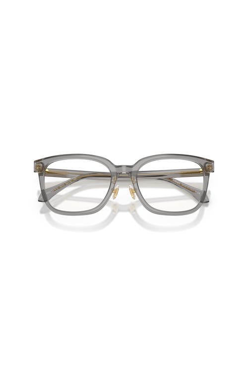 Versace 54mm Square Optical Glasses In Gray
