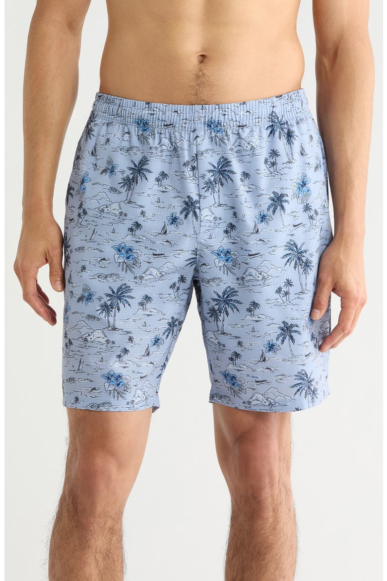 Huntington Beach Views 8-Inch Hybrid Swim Trunks, Main, color, EVERTIDE