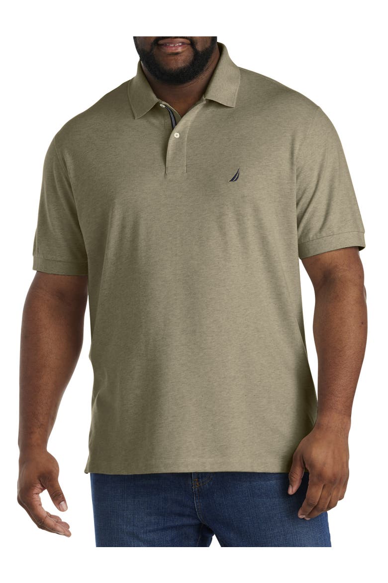 Big & Tall Stretch Piqué Polo Shirt, Main, color, COMBOLIVHR