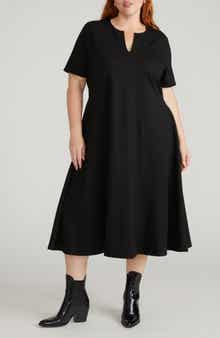 Universal Standard Saskia Ponte Knit Midi Dress