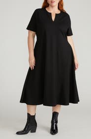 Universal Standard Saskia Ponte Knit Midi Dress